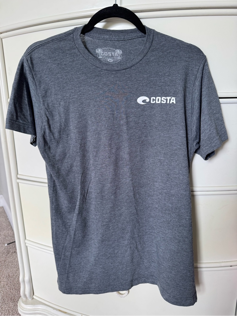 Costa Gray Short Sleeve Logo Tee